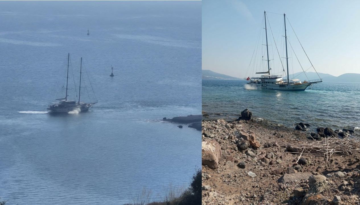 bodrumda 41 metre uzunlugundaki yelkenli karaya oturdu dDwnDvQv.jpg