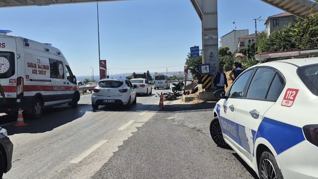 Büyükçekmece’de otomobille çarpışan motosikletin sürücüsü öldü