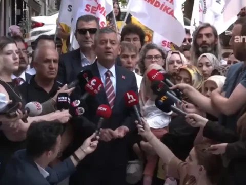 Özgür Özel, Açlık Grevindeki Eğitimcilere Destek Verdi